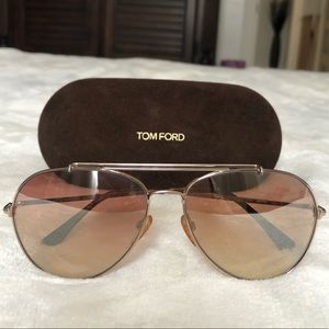 Tom Ford Indiana Pink/Brown Mirror Aviators